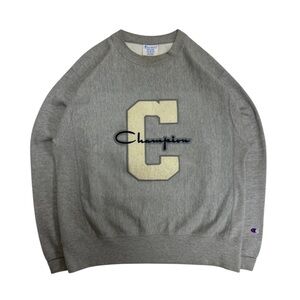 Vintage Champion Reverse Weave Sweatshirt Mens Medium Varsity Letter Embroidered